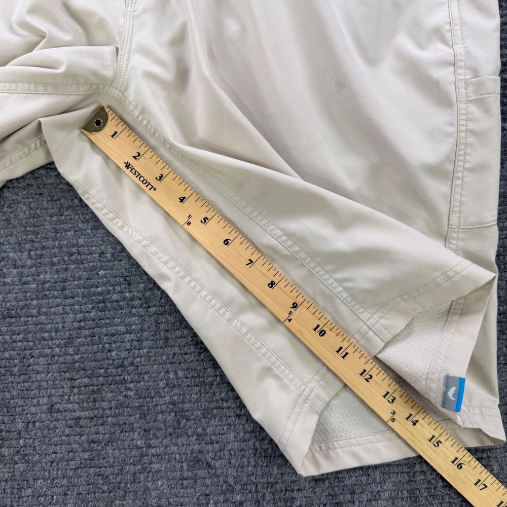 Simms SolarFlex Fishing Short Men 40 Tan Beige Cargo Technical Mesh Outdoor Fish - Picture 15 of 16